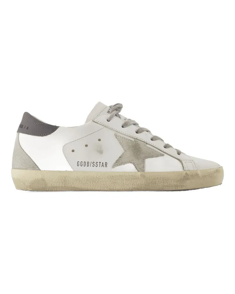 Golden Goose Women's Super Star Sneakers -  Leather White Calfskin Shoes White