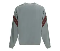 Logo-Embroidered Colorblock Sweatshirt — Gray