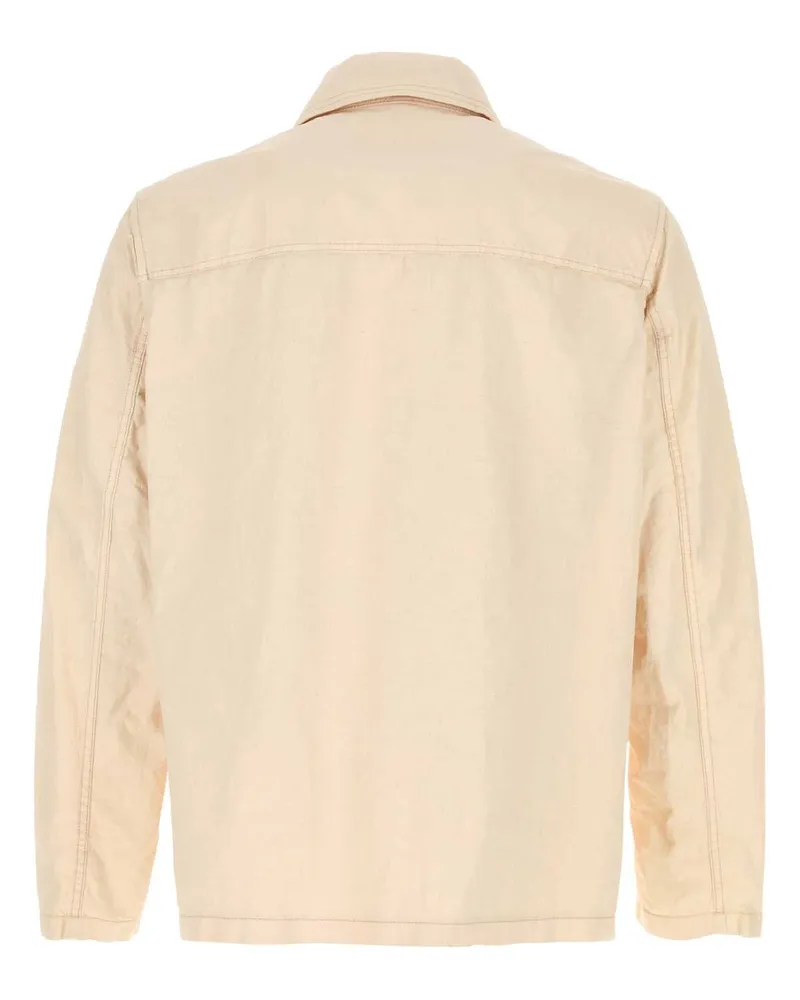 Fay Men's Ganci Jacket Beige Linen Beige