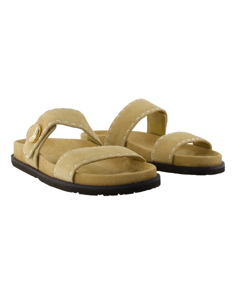 Tory Burch Women's Romy Sport Sandals Beige Calfskin Beige