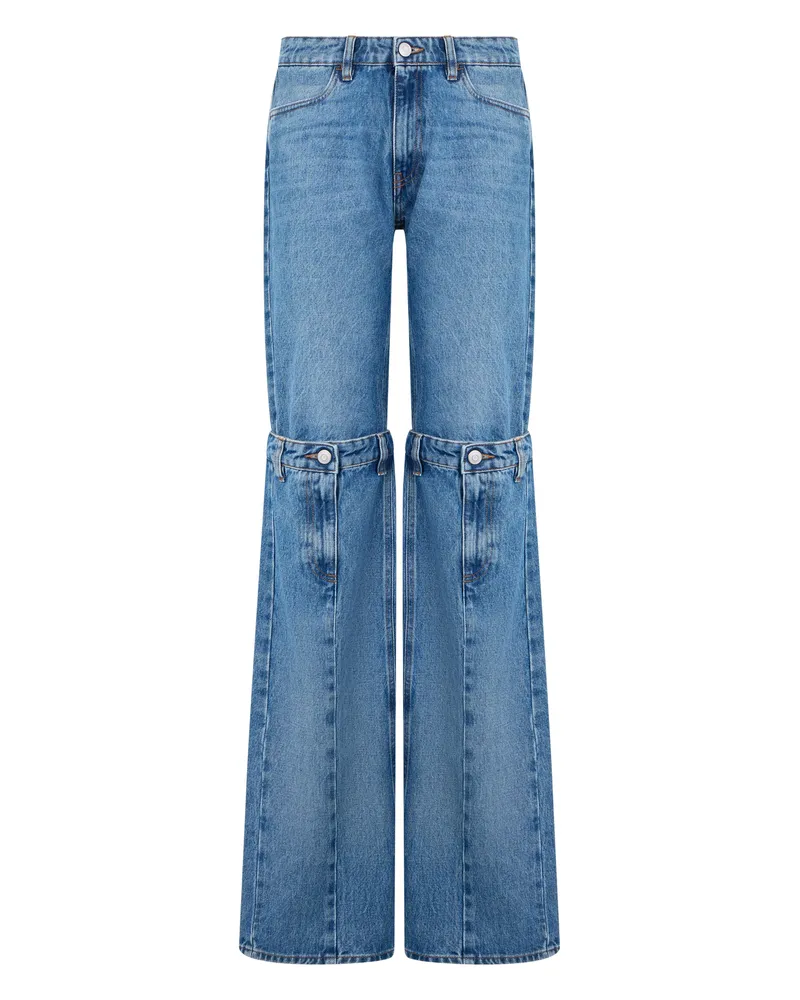 COPERNI Wide-Leg Flared Jeans — Blue Blue