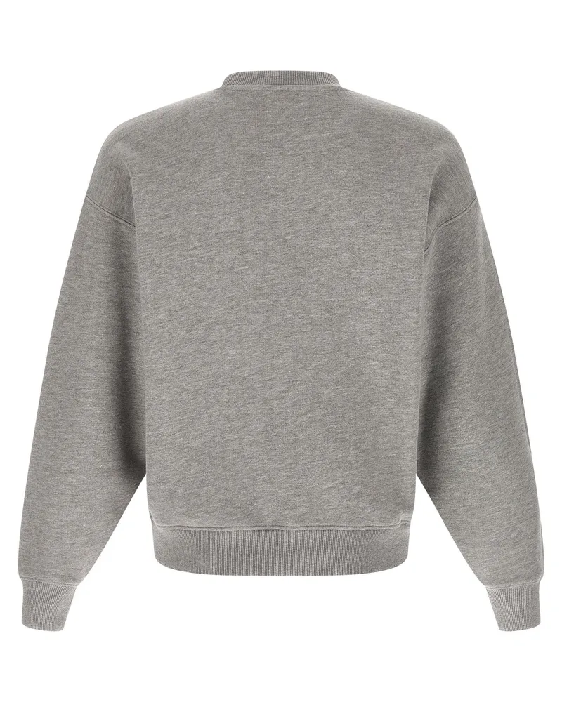 AUTRY Logo-Embroidered Sweatshirt — Grey Grey
