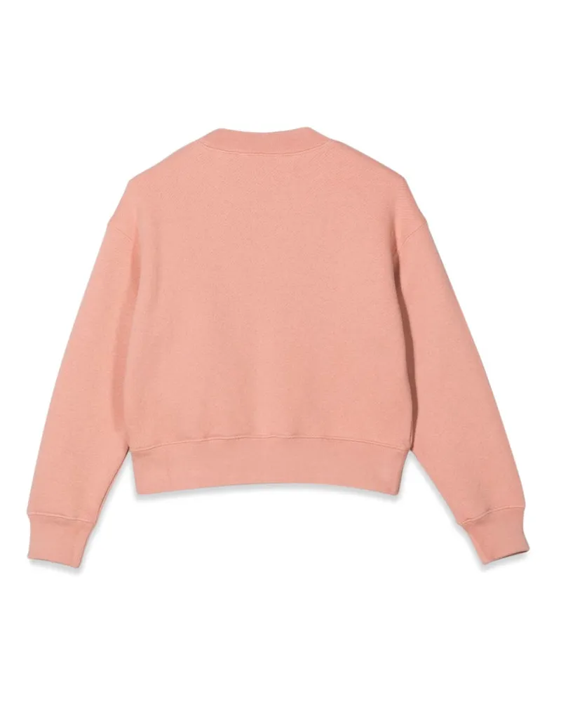 Palm Angels Cotton Crewneck Sweatshirt — Pink Pink