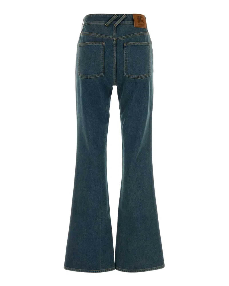 Burberry Women's Stretch Denim Jeans Midblue Cotton Elastane Blue