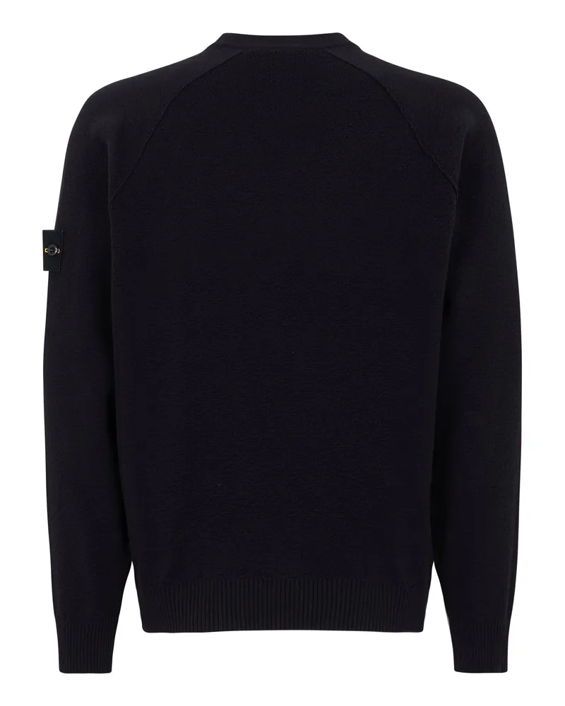 Stone Island Men's Sweater Black Cotton Sweatshirts Black