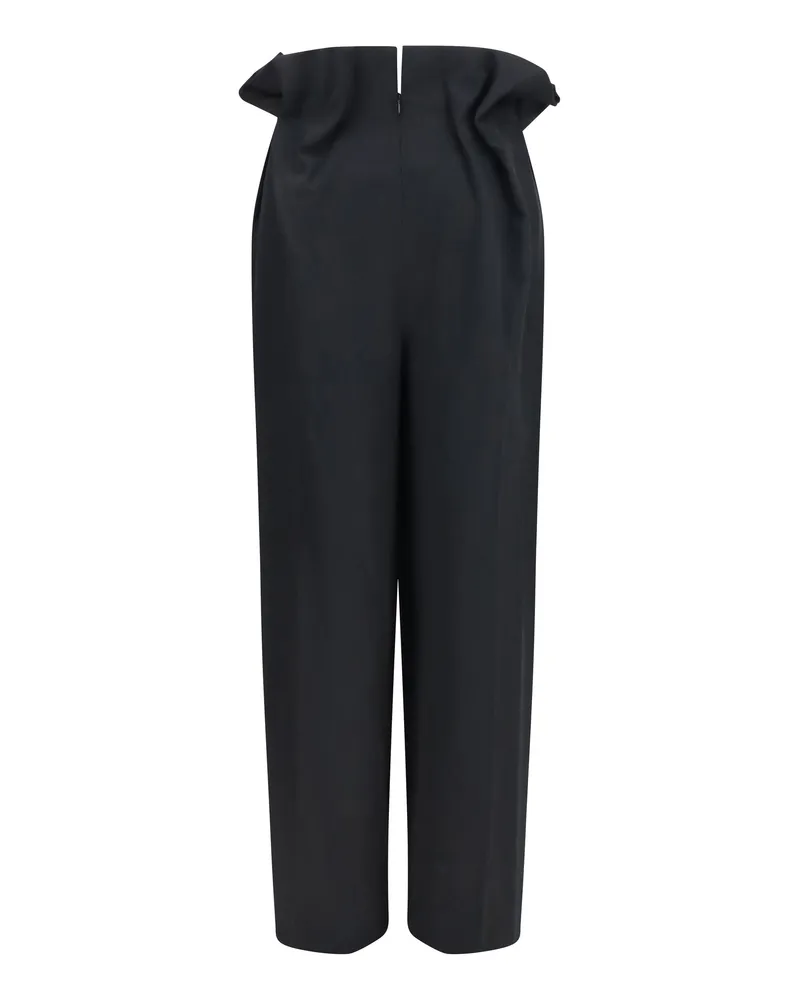 KHAITE Kira Trousers — Black Black
