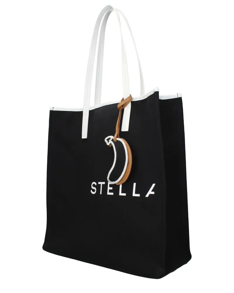 Stella McCartney Women's Black Fabric Shoulder Bag Black