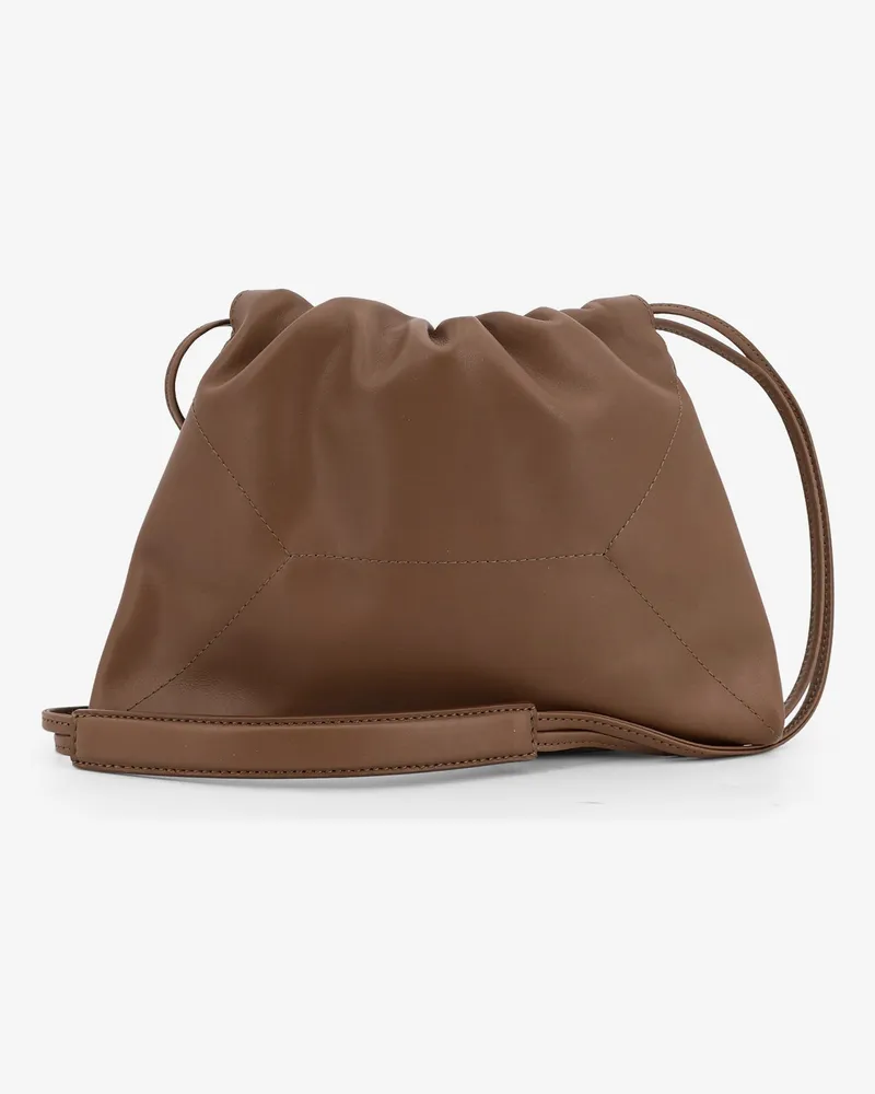 Brunello Cucinelli Women's Duo Leather Shoulder Bag Brown Brown