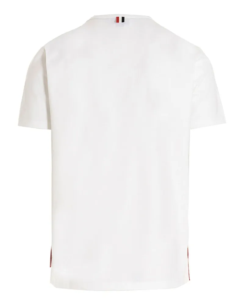 Thom Browne Logo Band Jersey T-Shirt — White White