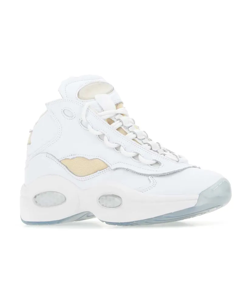 Maison Margiela Unisex White Leather Project 0 Tq Memory Of Sneakers Ftwwhtblackftwwht White