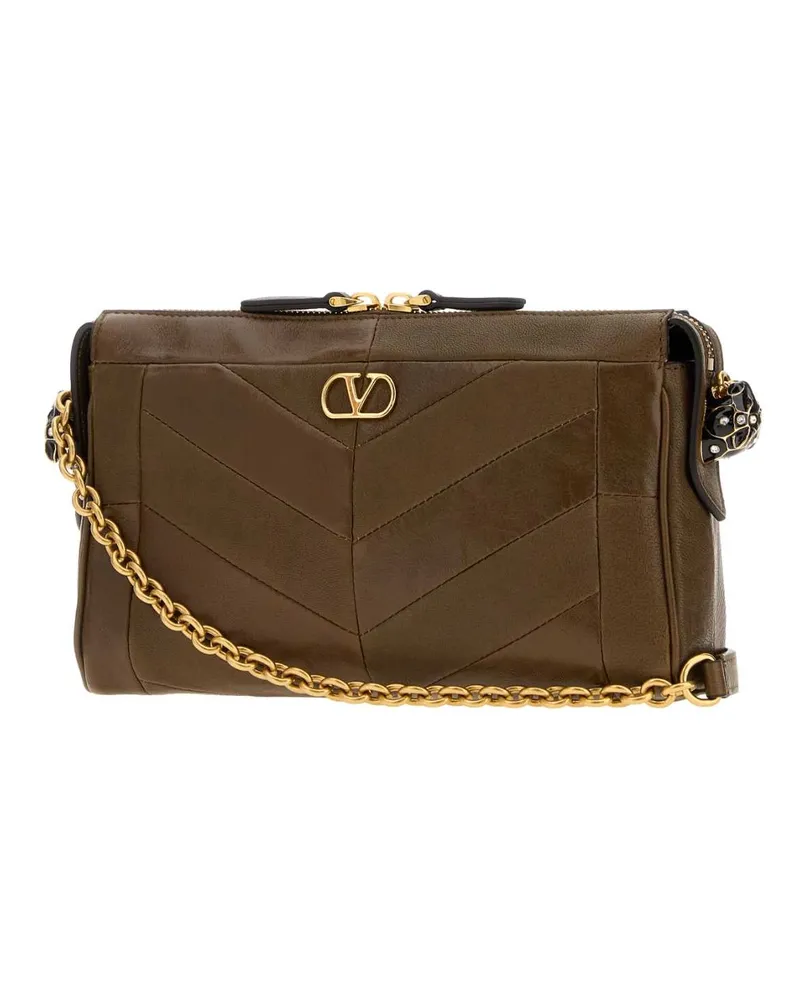 Valentino Garavani Tundra Borse A Tracolla Bag Brown