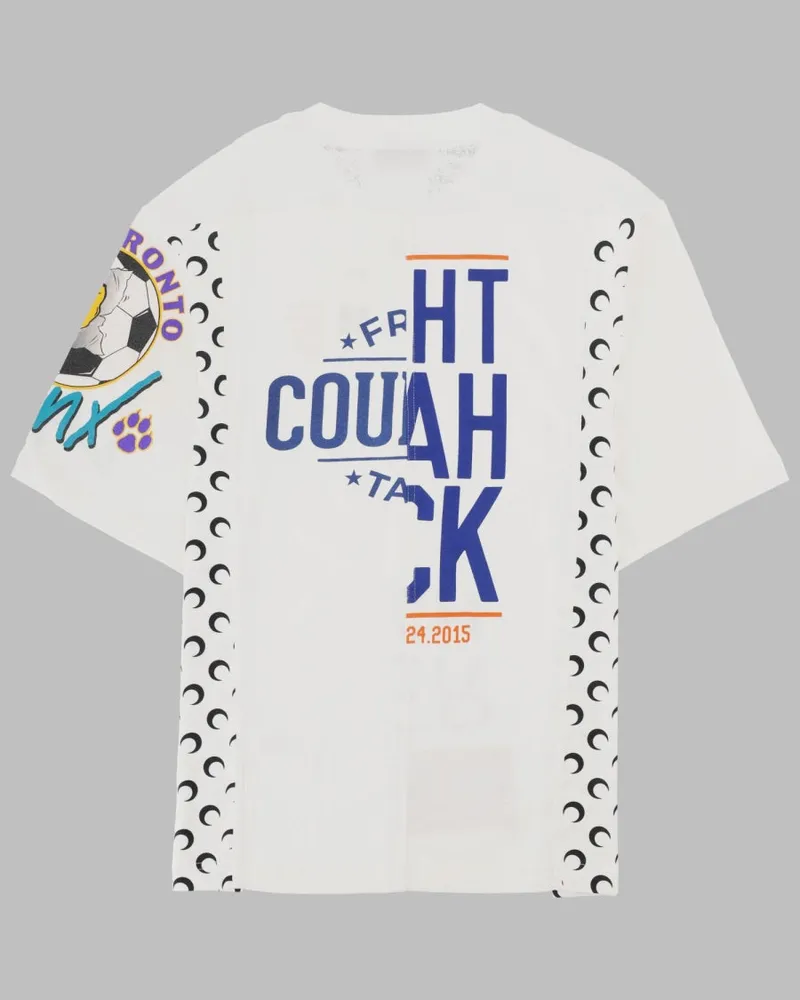 Marine Serre Upcycled Cotton T-Shirt — White White