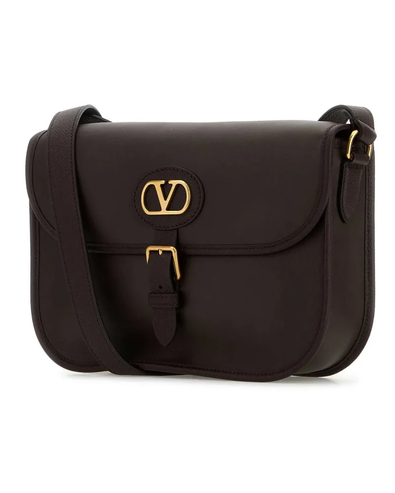 Valentino Garavani Men's Chocolate Leather Antibes Crossbody Bag Oakbrown Calf - Bos Taurus Borse A Tracolla Brown