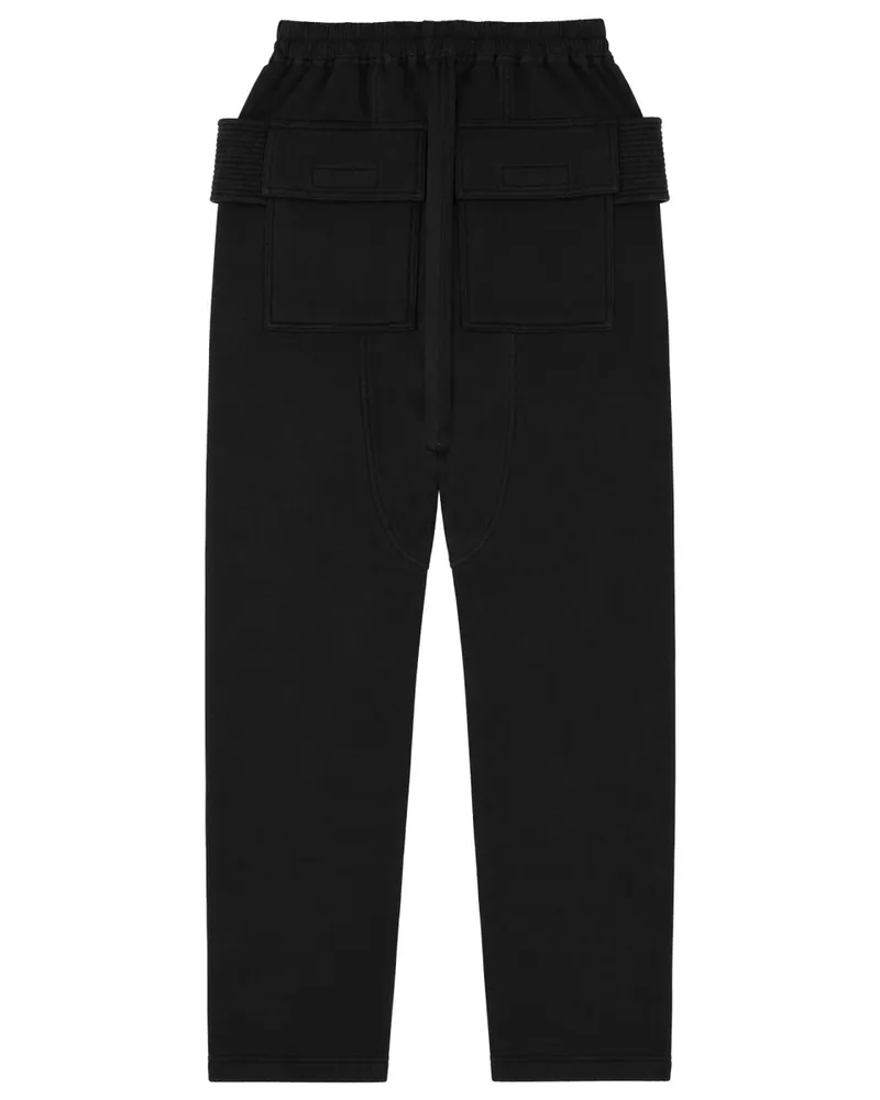 DRKSHDW by Rick Owens Men's Cargo Trousers Creatch Black Cotton Black