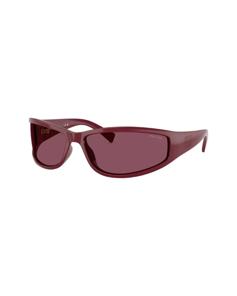 Miu Miu MUC06SU Cat-Eye Sunglasses — Burgundy Burgundy