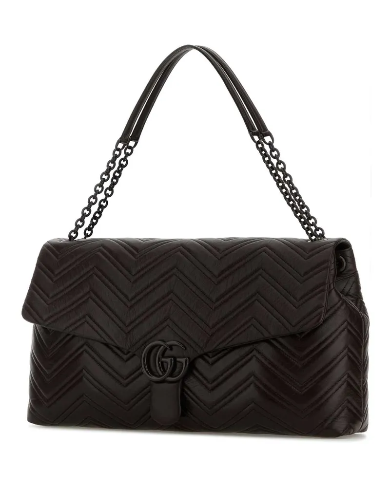 Gucci Women's Hbg Gg Harmont Chocolchocolchoco Calf Skinvarnishplexiglass Borse A Mano Bag Black