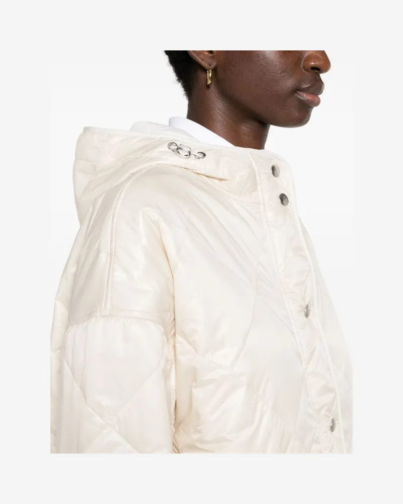 Eleventy Women's Hooded Padded Jacket Beige Ss24 W Beige
