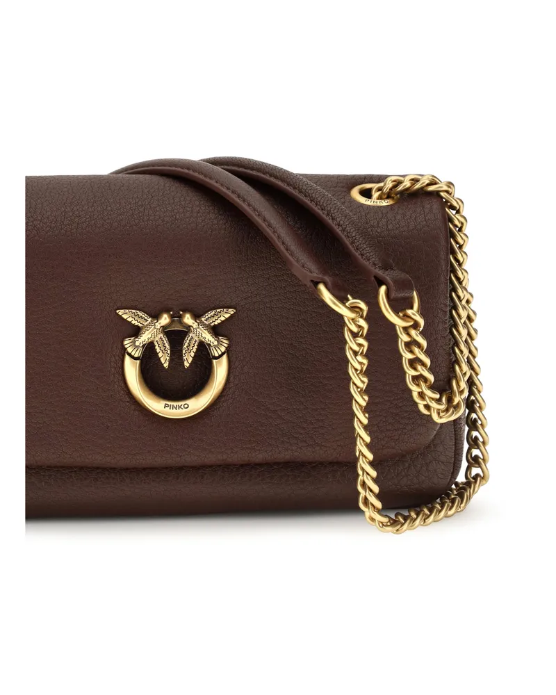 Pinko Love Click Shoulder Bag — Brown Brown