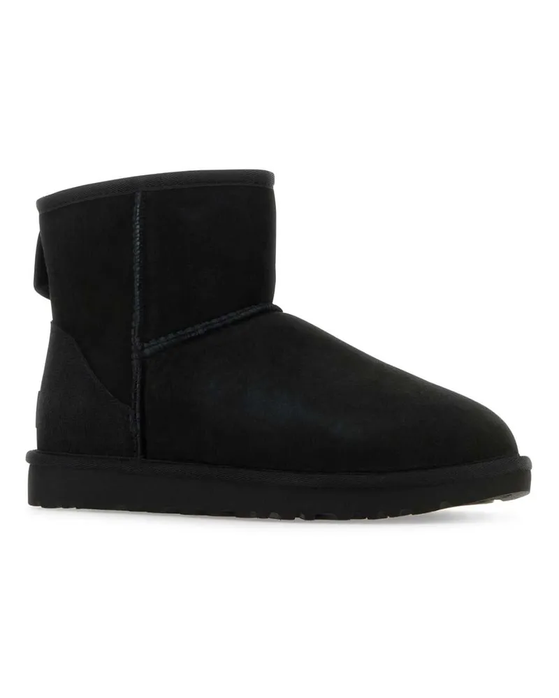 UGG Women's Black Suede Classic Mini Ii Ankle Boots Upper Material Leather Stivali Black