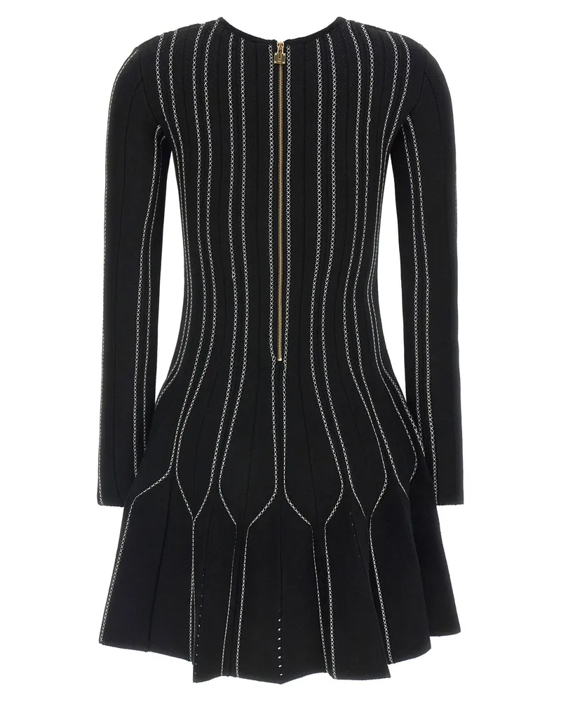 Elisabetta Franchi Origami Dress — Black Black