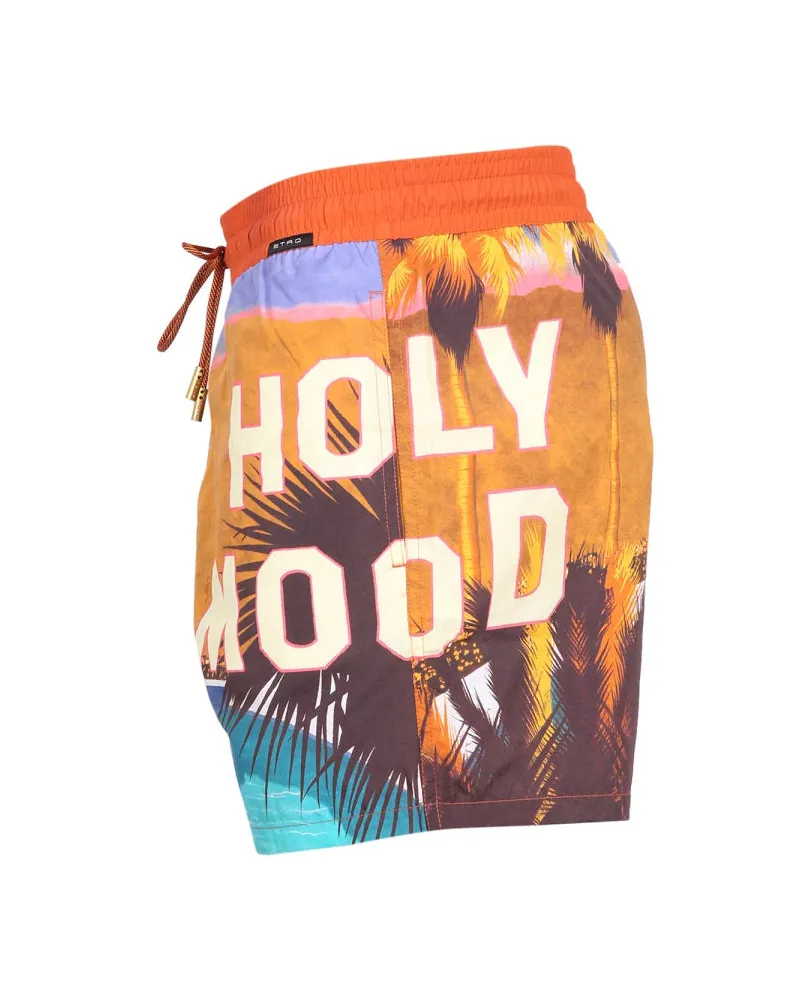 Etro Cotton-Blend Boxer Swim Shorts — Multicolor Multicolor