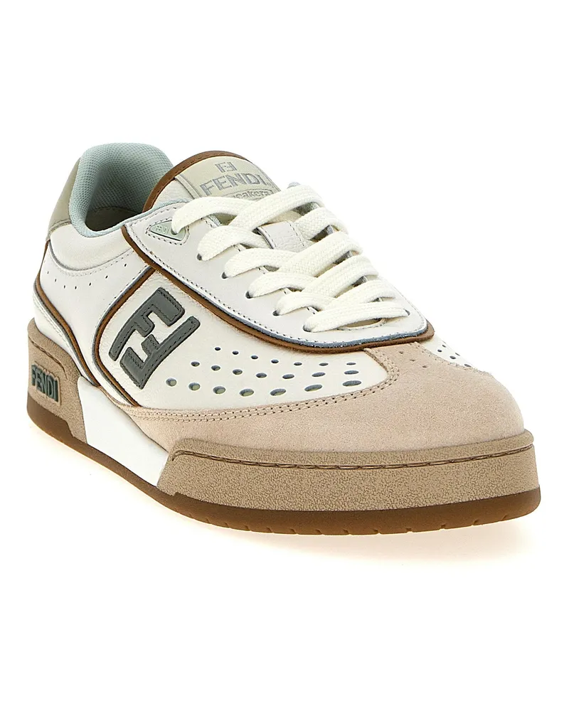 Fendi Match Sneakers — Cream Cream