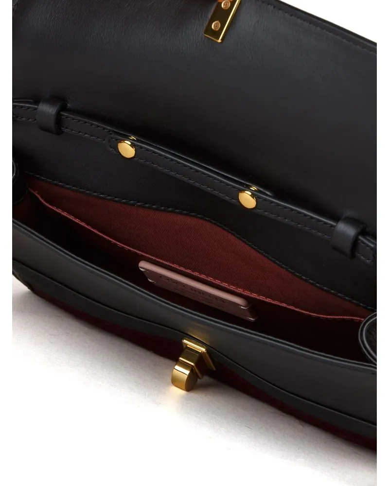 Coccinelle Women's Crossbody Bag Brandy-Black Cowhide - Crossbody-Bags Brandy/black Brown
