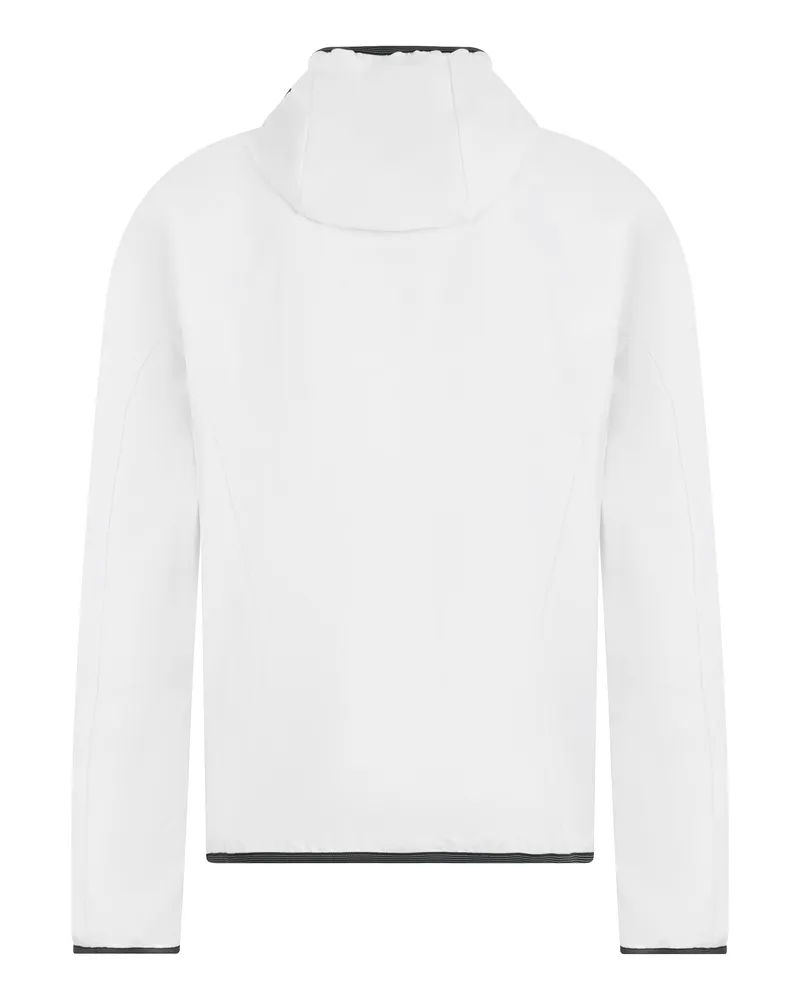 HUGO BOSS Men's Waterproof Hooded Jacket White Polyester Raincoats Coat White