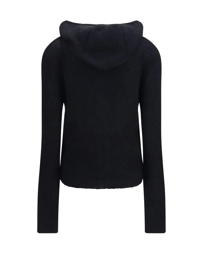 Our Legacy Women Black Alpaca Vicugna Pacos Hoodie Clothing Black