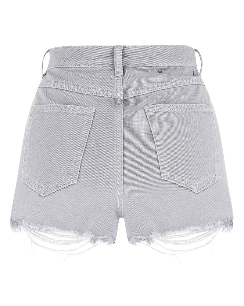 Golden Goose Women's Lilac Denim Shorts 45128 Exterior: Cotton Purple