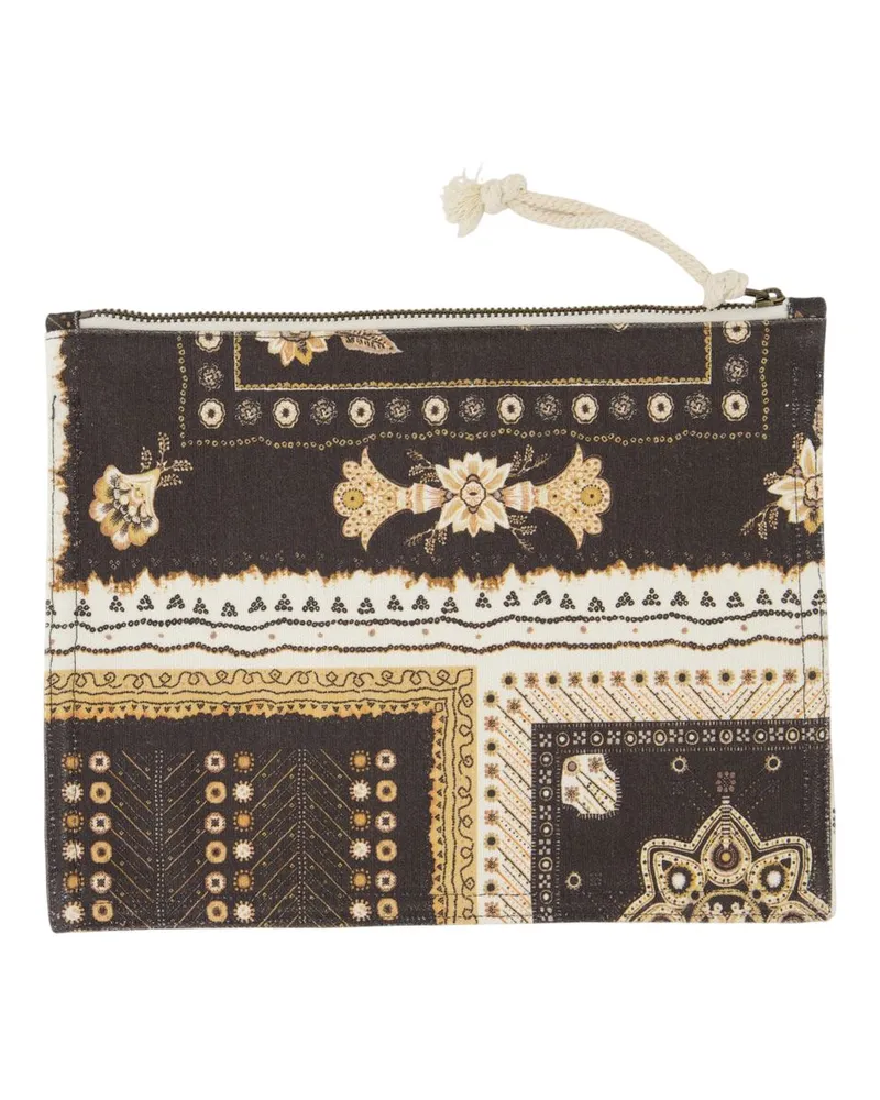 Isabel Marant Women's Netia Clutch -  Cotton Black Accessories Pouch Black