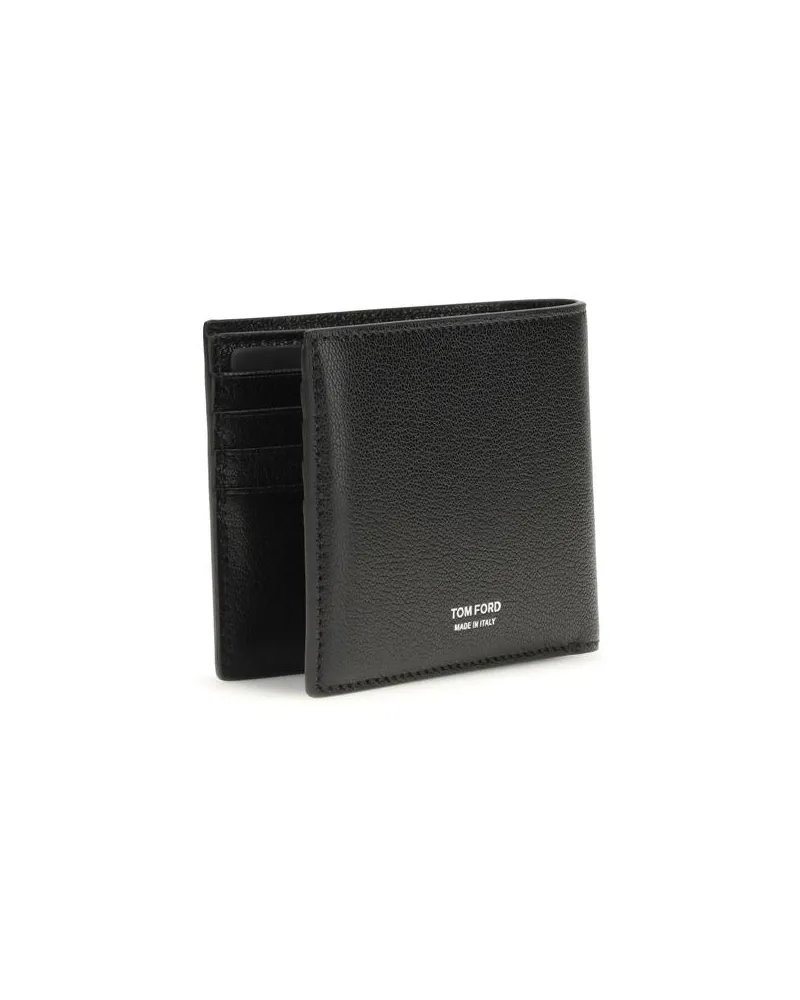 Tom Ford Men's Black Calf Leather Bos Taurus Wallet Black