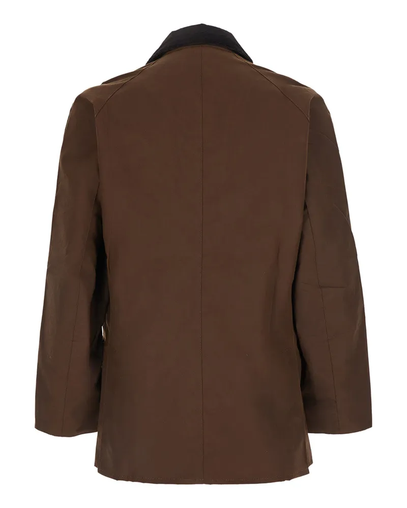 Barbour Men's Jacket Ashby Continuous Coated Brown Cotton Coat Brown