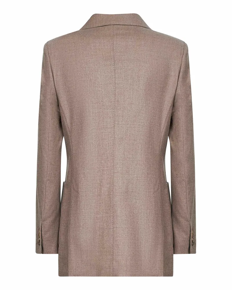 Max Mara Women's Blazer Harald Turtledove Cashmere Grey Jacket Gray