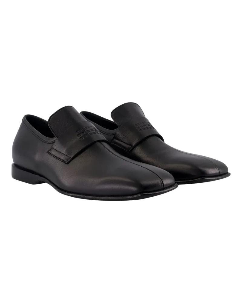 Maison Margiela Men's Loafers -  Leather Black Calfskin Shoes Flat-Shoes Black