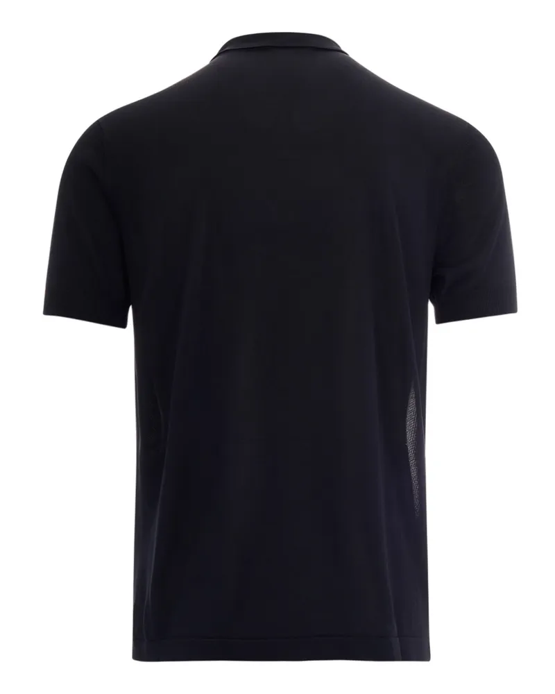 Emporio Armani Men's Polo Shirt Viscose Dark Navy T-shirts And Polos 