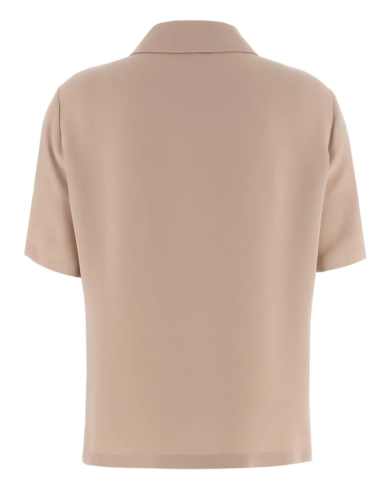 Fendi Women's Multicolor Silk Polo Shirt Beige