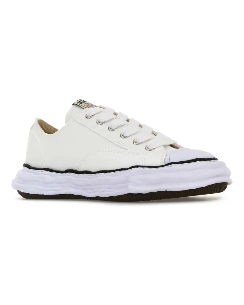 MIHARAYASUHIRO Men's White Canvas Sneakers White