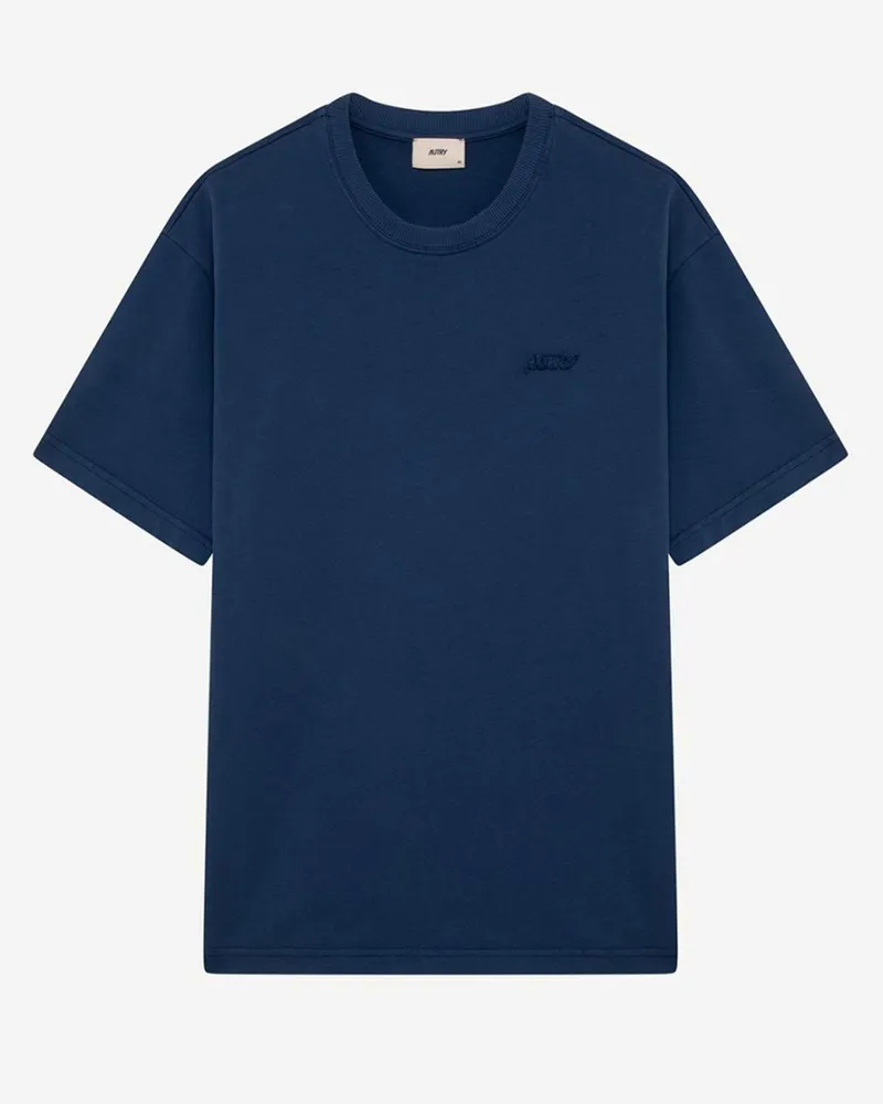 AUTRY Men Cotton T-Shirt Navy T-Shirts And Polos Navy