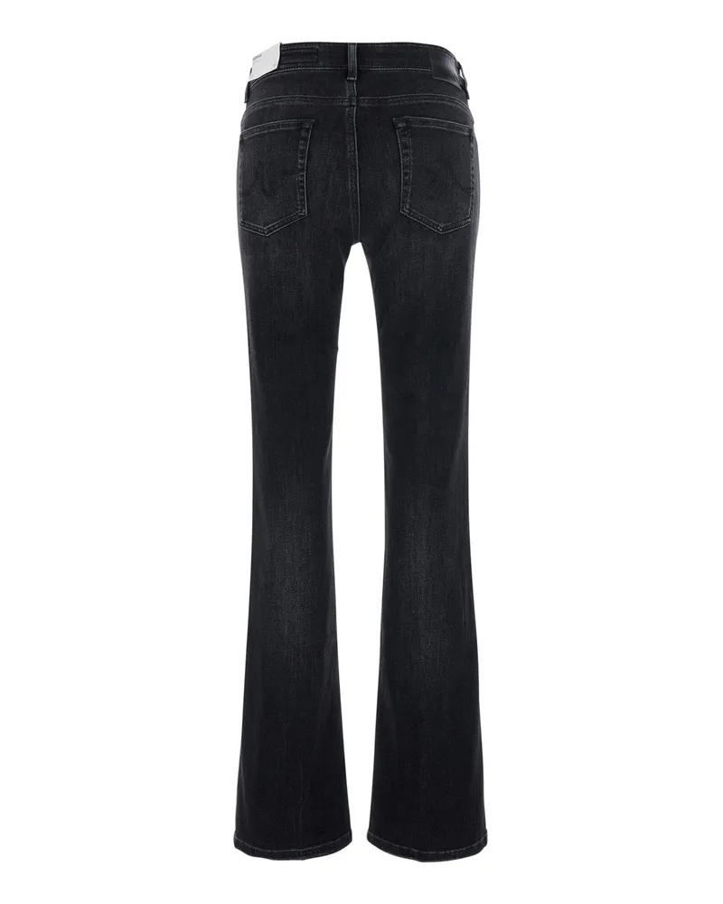 Adriano Goldschmied Women's Bootcut Jeans High-Waisted Grey Cotton Gray