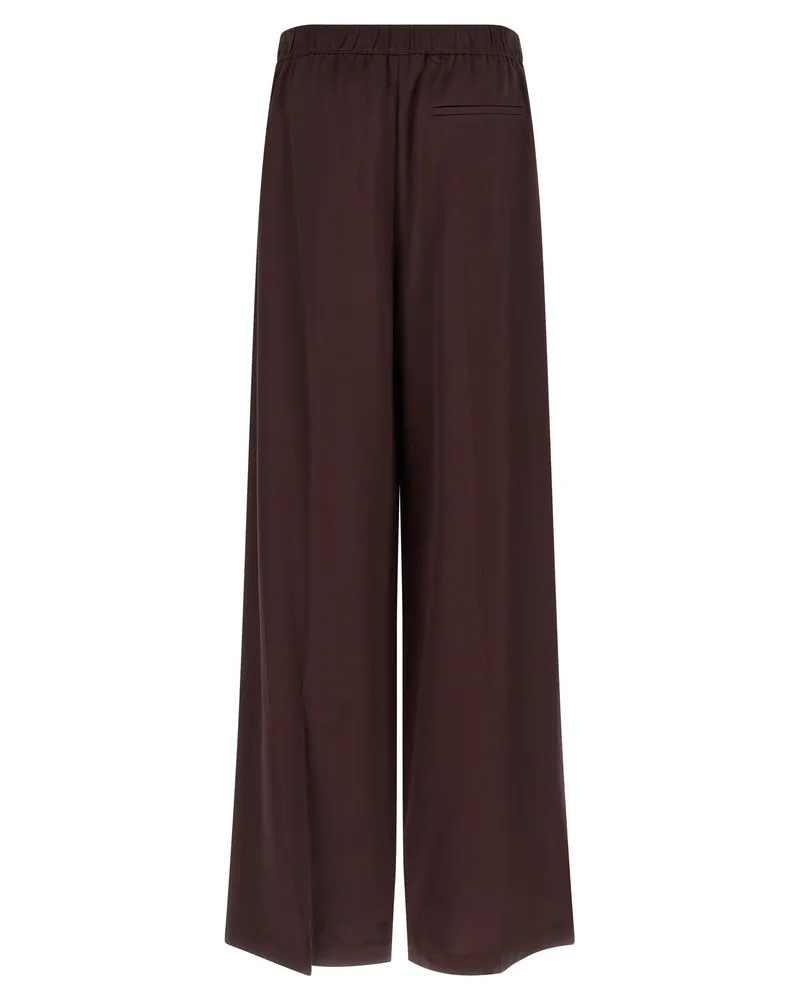 Tory Burch Women Bordeaux Viscose Casual Pants Bordeaux