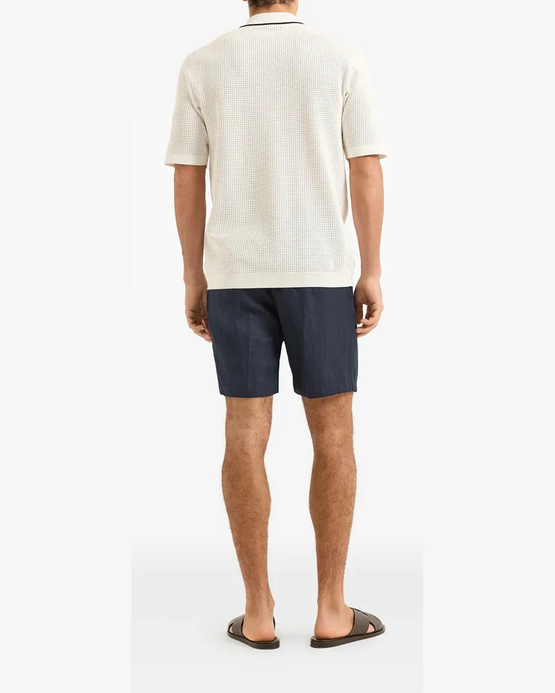Orlebar Brown Men's Cornell Linen Shorts Aw26 M Navy