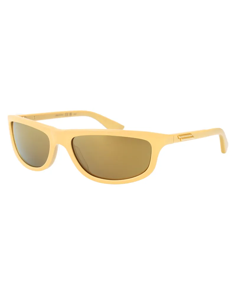 Bottega Veneta Unisex Sunglasses Bv1327s Yellow-Bronze Acetate Yellow-Yellow-Bronze Yellow/yellow/bronze Yellow
