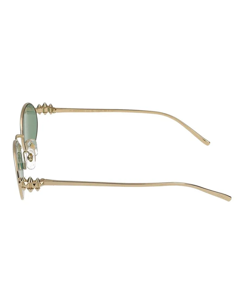 Cartier Women's Sunglasses  Ct0644s 004 Gold Green 20-135 Metal Gold