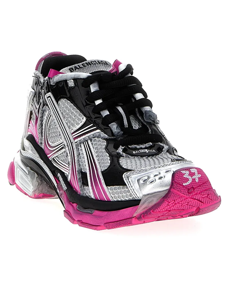 Balenciaga Women's Multicolor Polyethylene Athletic Sneakers Pink
