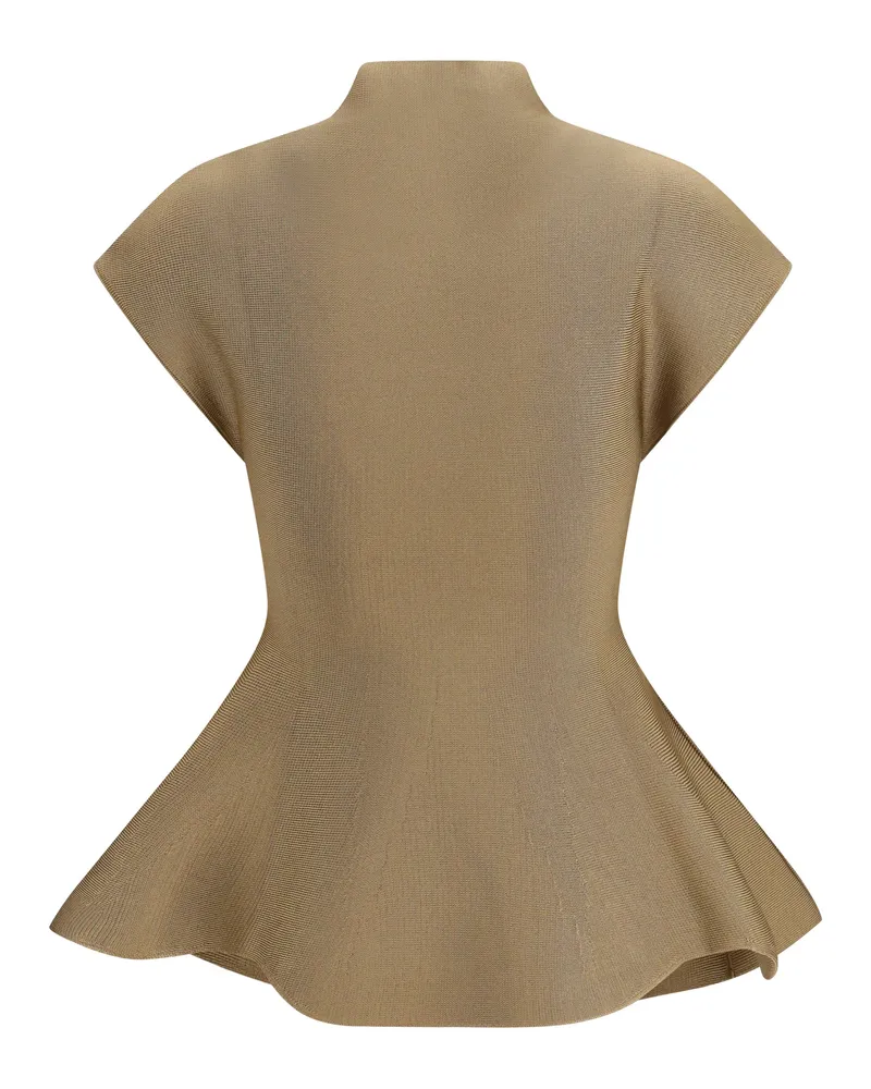 KHAITE Women Andra Top Carob Viscose; Polyamide; Elastane Beige