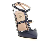 Women's Rockstud Pump Blue Goat Leather
