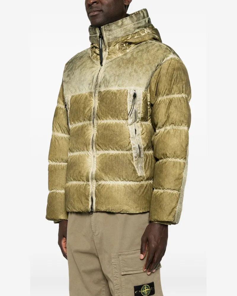 C.P. Company Goggle Hood Down Jacket — Khaki Khaki