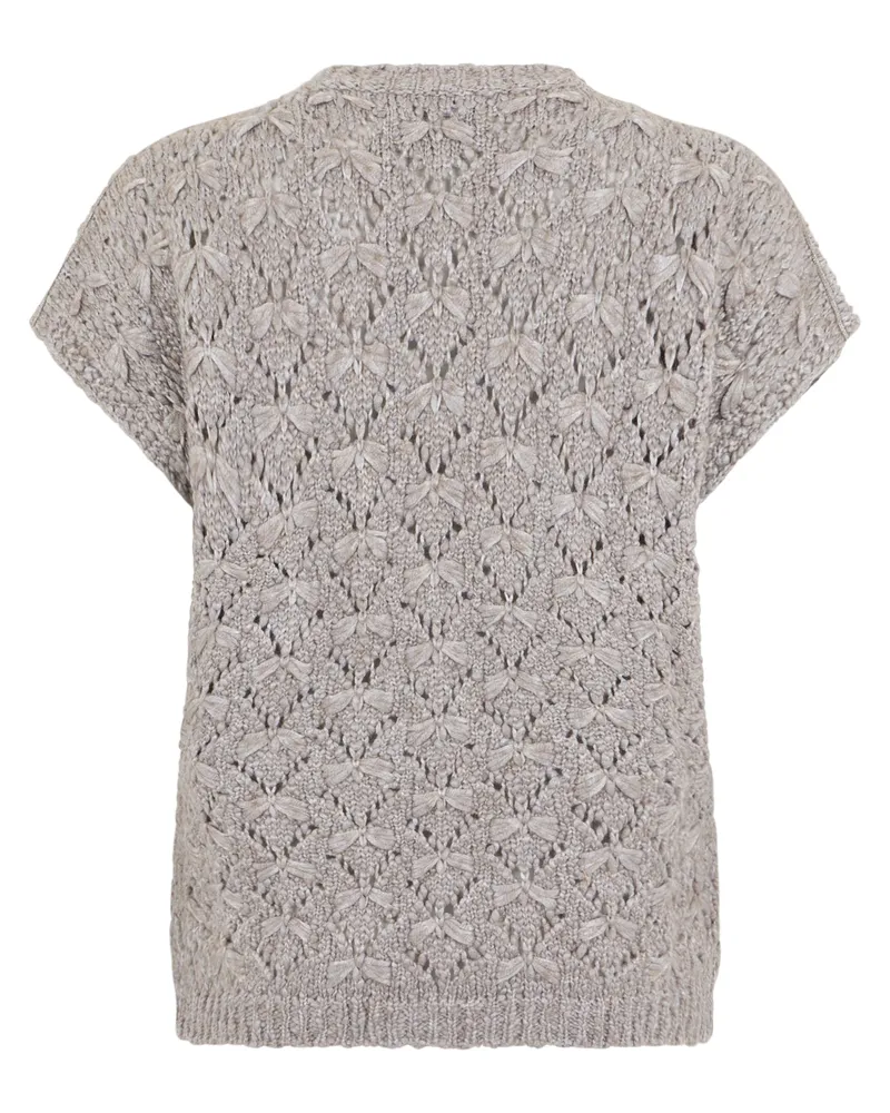 Fabiana Filippi Women's T-Shirt Grey Melange Nylon T-Shirts & Jerseys Gray