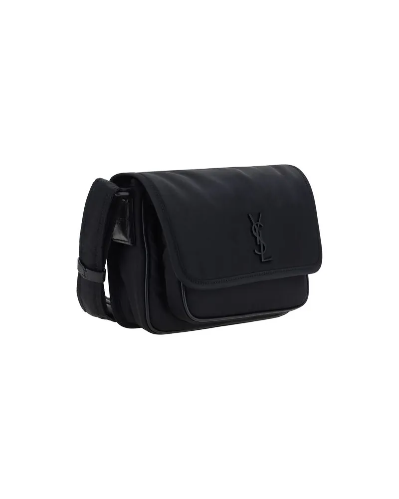 Saint Laurent Men's Black Nylon Shoulder Bag Black